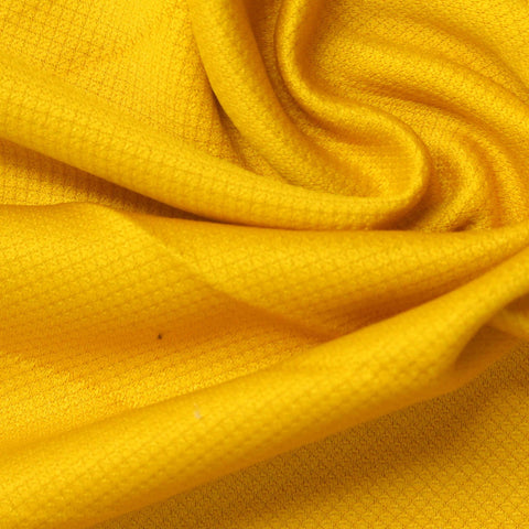 Yellow Tone-on-Tone Diamond Birdseye Knit, Polyester
