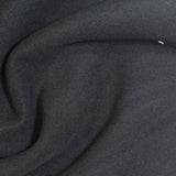 Brushed Polyester Viscose Stretch Scuba Knit Fabric, 380 gsm, 165 cm — Black — photo 1