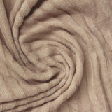 Brushed Polyester Viscose Stretch Rib Knit Fabric, 190 gsm, 160 cm — Beige — photo 1