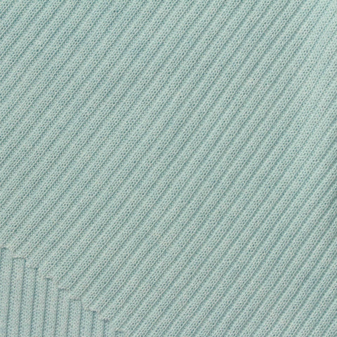 Viscose Nylon Blend Rib Knit Fabric, 210 gsm, 170 cm — Blue