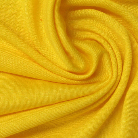 Polyester Viscose Jersey Knit Fabric, 150 gsm — Yellow, ref EF-254040