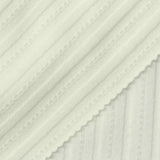 Cream Tone-on-Tone Rib Knit, Poly-Cotton — photo 1