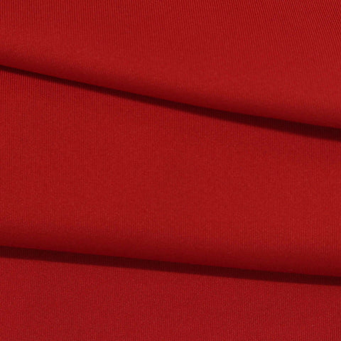 Polyester Stretch Scuba Knit Fabric, 345 gsm — Red