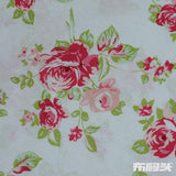 Pink Roses Poplin, Cotton — photo 1