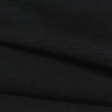Brushed Polyester Stretch Scuba Knit Fabric, 330 gsm, 165 cm — Black — photo 1