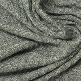 Grey Marl Rib Knit, Poly-Viscose, 156 gsm — photo 1