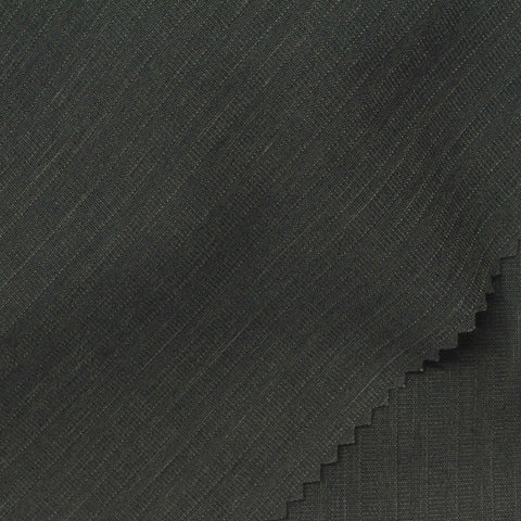Dark Charcoal Textured Linen-Look, Poly-Viscose