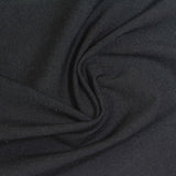 Viscose Nylon Stretch Bengaline Fabric, 300 gsm — Black — photo 1