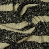Cream Marled-Stripe Rib Knit, Viscose-Poly — photo 1