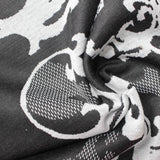 Jacquard 100% Polyester Knit Fabric, 270 gsm, 155 cm — Grey — photo 1