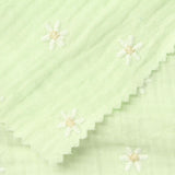 White Daisy Crepe, Cotton — photo 1