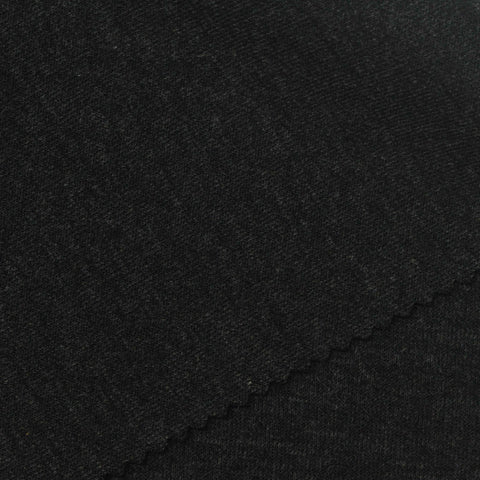 Charcoal Marl Scuba Knit, Cotton-Poly