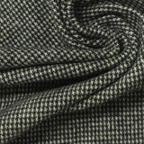 Black Houndstooth Jacquard, Poly-Cotton, 210 gsm, 170 cm — photo 1