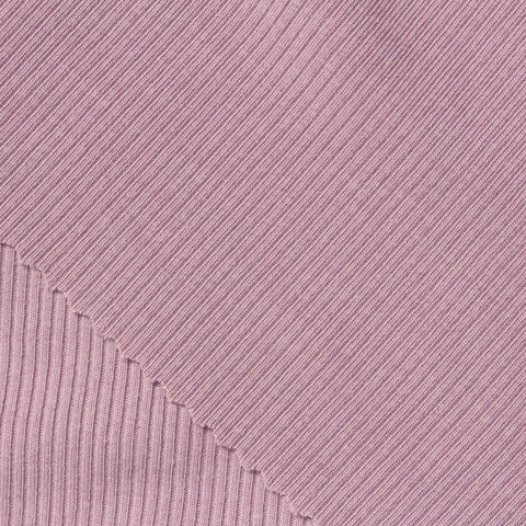 Polyester Stretch Rib Knit Fabric, 300 gsm, 140 cm — Pink