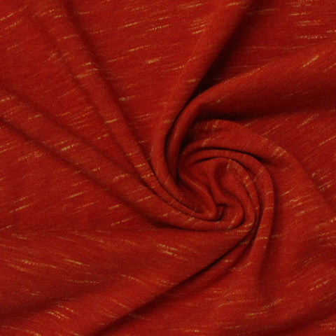 Cotton Polyester Stretch Jersey Knit Fabric, 160 gsm, 170 cm — Red