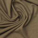Modal Stretch Rib Knit Fabric, 160 gsm — Khaki — photo 1