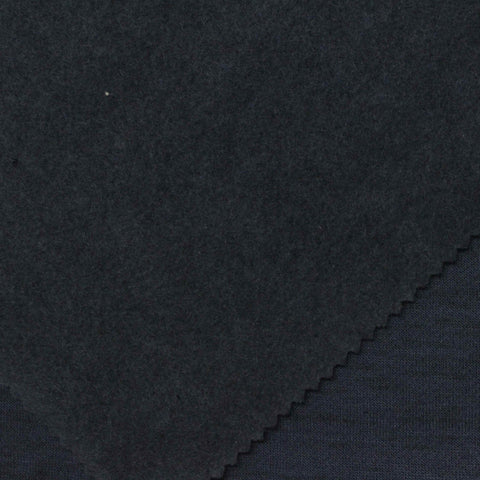 Dark Blue Marl French Terry, Poly-Cotton, 265 gsm
