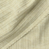 Polyester Viscose Stretch Rib Knit Fabric, 270 gsm, 156 cm — Khaki — photo 1