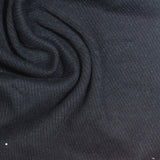 Cotton Stretch Rib Knit Fabric, 380 gsm, 120 cm — Navy — photo 1