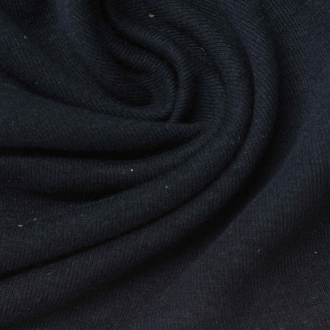 Cotton Polyester Scuba Knit Fabric, 289 gsm, 168 cm — Navy