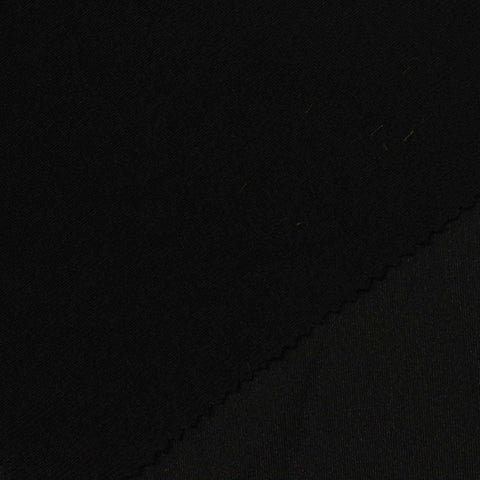 Rib Knit Fabric, 400 gsm, 150 cm — Black