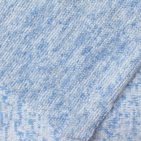 Blue Marl Chunky Knit, Viscose-Poly, 170 gsm