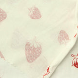 Bold Floral 100% Cotton Jersey Knit Fabric, 160 gsm, 160 cm — White — photo 1