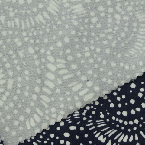 White Dots Milk Silk Knit, Polyester, 240 gsm