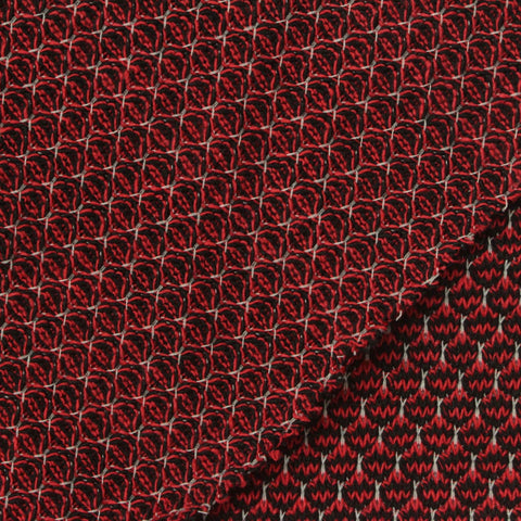 Red Diamond Chunky Knit, Cotton