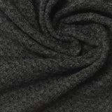 Black Textured Waffle Knit, Poly-Viscose — photo 1