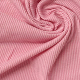 Polyester Stretch Rib Knit Fabric, 200 gsm, 160 cm — Pink — photo 1