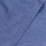Blue Heather Rib Knit, Poly-Viscose — photo 1