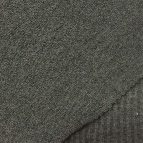 Cotton Stretch French Terry Fabric, 285 gsm, 170 cm — Grey