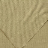 Viscose Stretch Rib Knit Fabric, 260 gsm, 140 cm — Khaki — photo 1