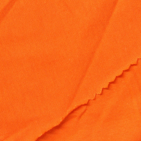 100% Cotton Jersey Knit Fabric, 145 gsm, 170 cm — Orange