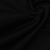 100% Polyester Interlock Knit Fabric, 235 gsm, 150 cm — Black — photo 1