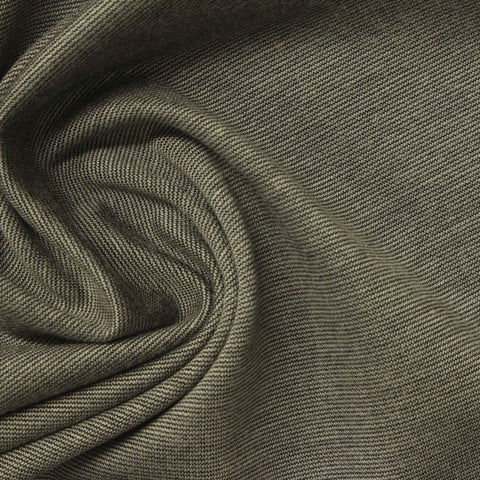 Dark Grey Marl Ponte Knit, Viscose-Nylon, 280 gsm