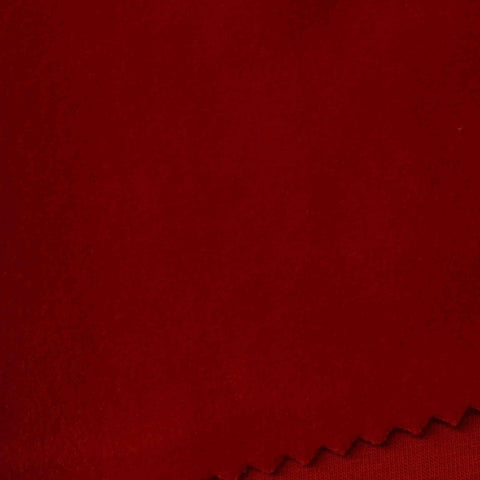 Cotton Polyester Stretch Knit Fabric, 380 gsm, 175 cm — Red