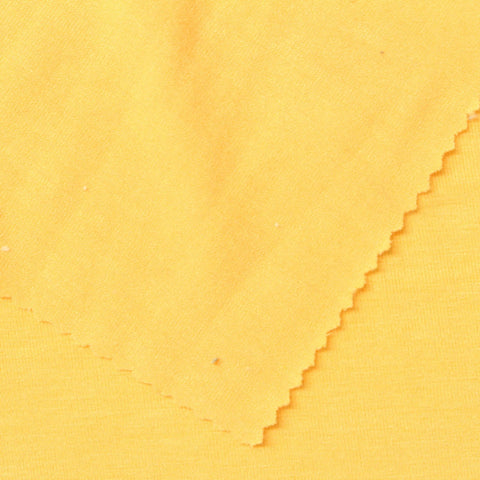Polyester Viscose Stretch Jersey Knit Fabric, 150 gsm — Yellow