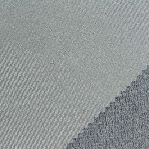 Polyester Stretch Scuba Knit Fabric, 340 gsm, 176 cm — Grey