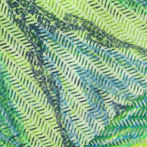 Green Chevrons Lace, Nylon