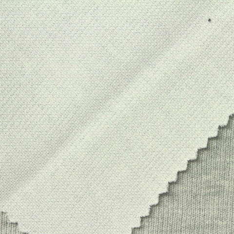 Light Grey Marl Rib Knit, Cotton-Poly, 210 gsm, 160 cm