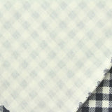Dark Grey Check Jersey Knit, Cotton, 190 gsm — photo 1