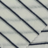 Navy Horizontal-Stripe Knit, Polyester, 115 gsm — photo 1