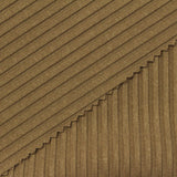 Polyester Stretch Rib Knit Fabric, 220 gsm, 140 cm — Khaki — photo 1