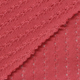 Coral Vertical-Eyelet Chunky Knit, Cotton — photo 1