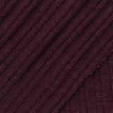 Polyester Cotton Stretch Rib Knit Fabric, 280 gsm, 145 cm — Purple — photo 1