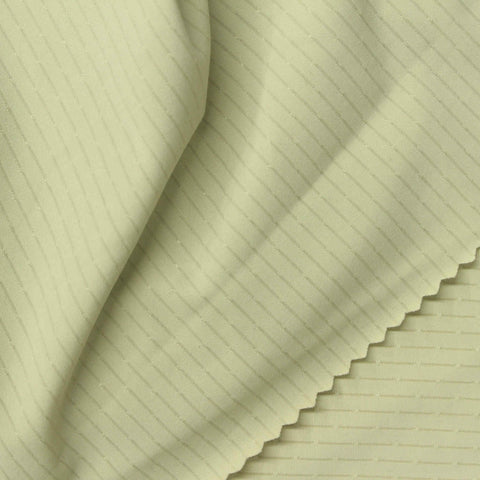 Pale Yellow Textured-Line Mesh, Nylon