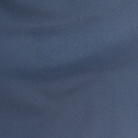 Striped Milk Silk Knit Fabric, 350 gsm, 150 cm — Navy