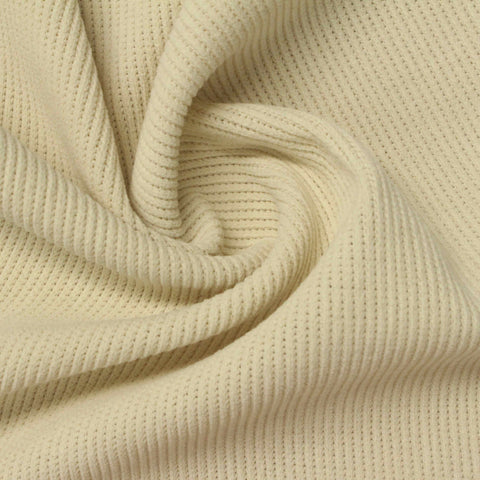 Polyester Stretch Knit Fabric, 300 gsm, 165 cm — Beige